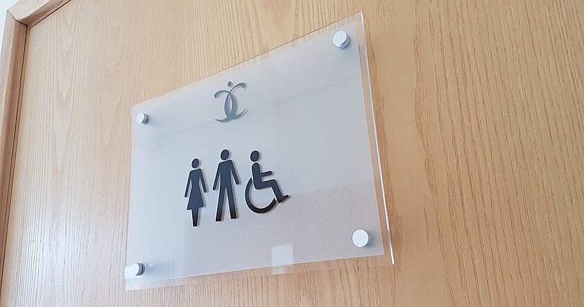 Acrylic door sign