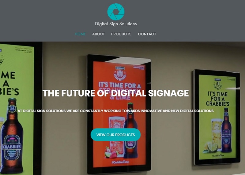 Digital website Digital signage